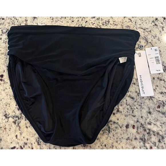 Magicsuit Solids Shirred Jersey Brief - Picture 3 of 6